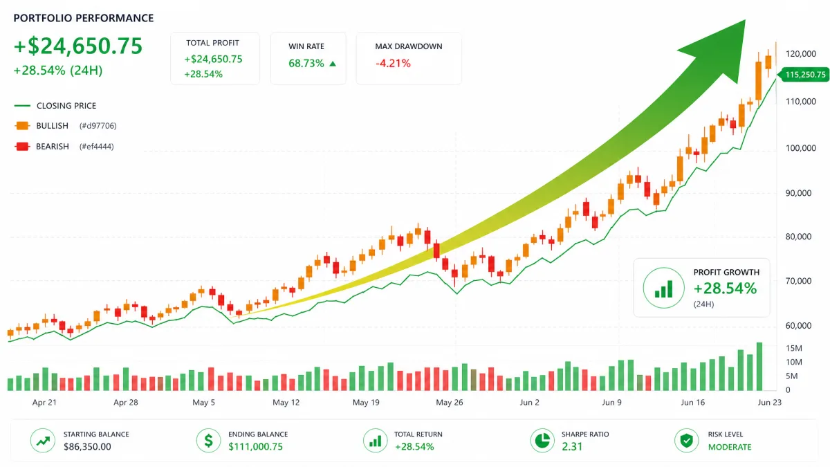 Trébol Investencia — condiciones de trading y gráfico de beneficios